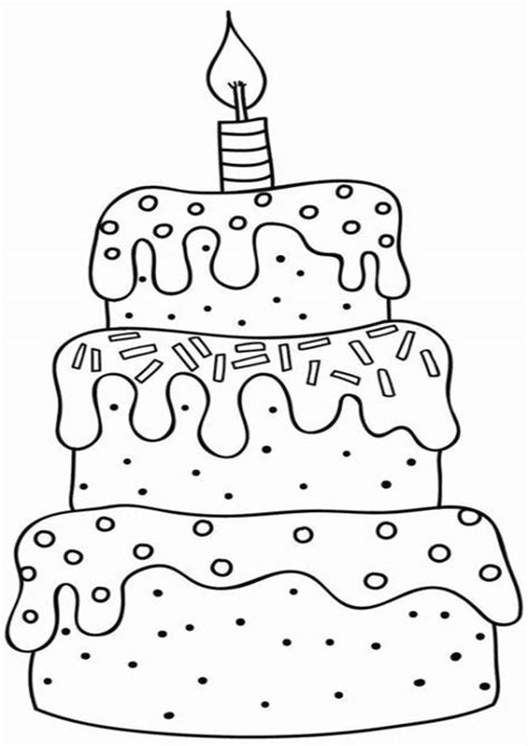 Its funneh cake for qiqi! Free & Easy To Print Cake Coloring Pages - Tulamama