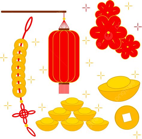 봄 일러스트 축제 새해 Yuanbao 랜턴 구리 동전 문자열 돈 만화 복주머니 삽화 설날 장식 패턴 새해 중국의 설날