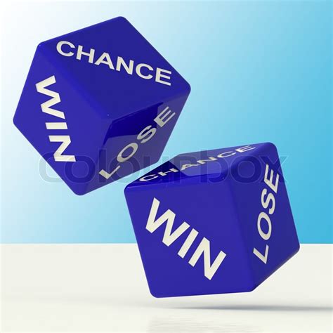 Chance Win Lose Dice Showing Luck Stock Image Colourbox