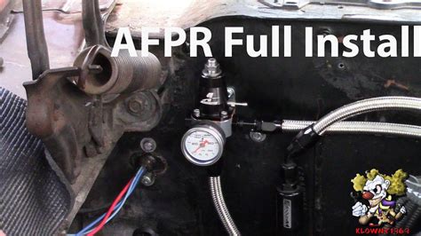 How To Install An Adjustable Fuel Pressure Regulator Youtube