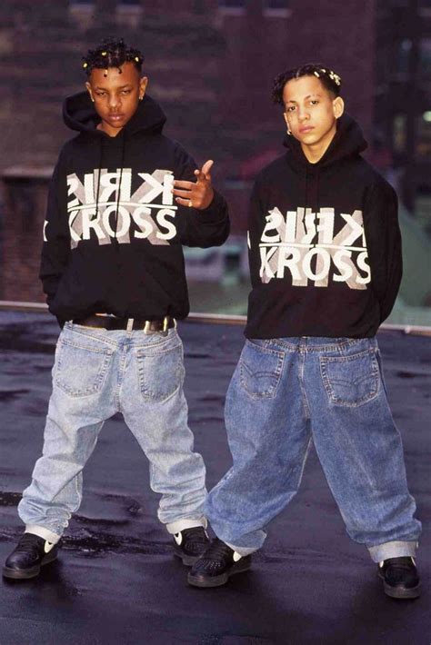 Mac Daddy And Daddy Mac Kris Kross Hip Hop Outfits Hip Hop Trends