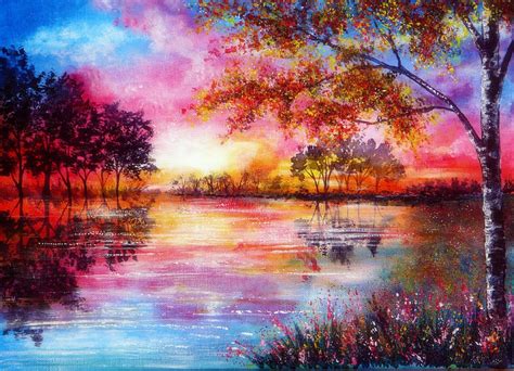 Moment Time Paintings Love Seasons Plants Traditional Art Flowers