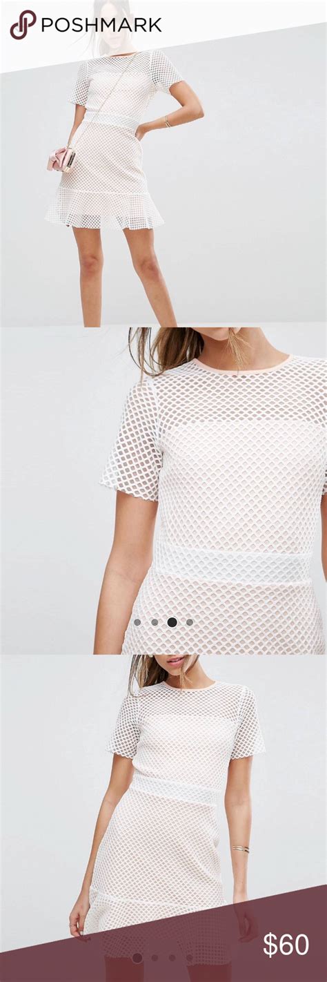 Asos Mesh And Lace T Shirt Mini Dress Worn Once For Engagement Shower