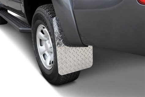 Dee Zee® Dz1800 Silver Diamond Plate Mud Flaps