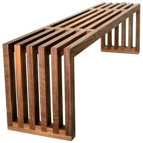 Hypnotizm Solid Hardwood Slatted Bench By Izm Design For Sale At