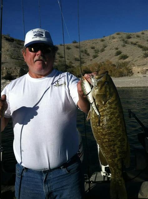 6 Pound Smallmouth Bass Caught On A Custom Painted Trout Jointed