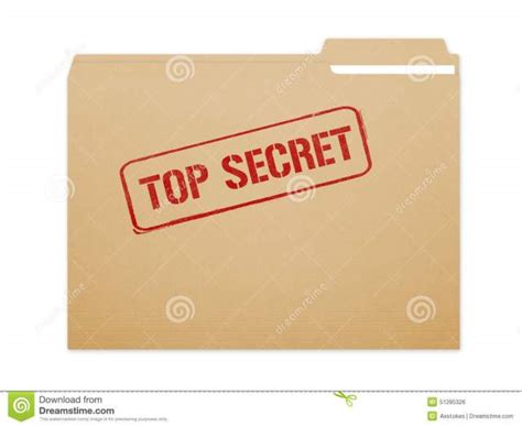 Top Secret Folder Template Free Download Printable
