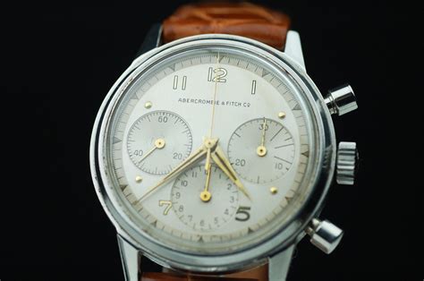 abercrombie and fitch 1950s tri compax chronograph the vintage corner