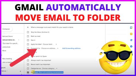 Gmail Automatically Move Email To Folder Youtube