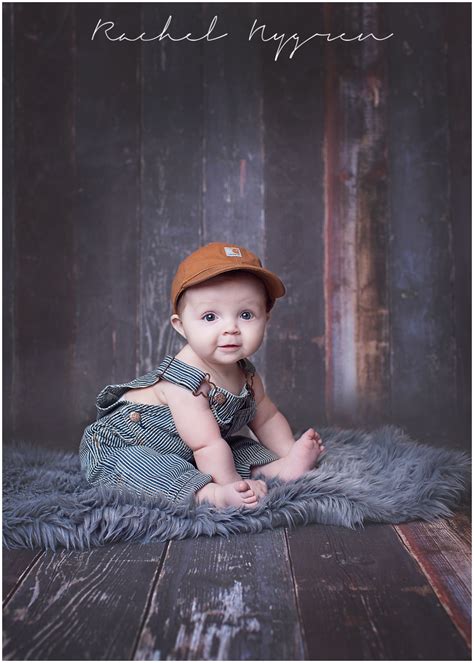 6 Month Old Boy Rachel Nygren Photography Ft Lewis Wa 6 Month