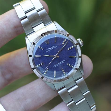 Wts Rolex Oyster Perpetual Blue Mosaic Dial Watchexchange