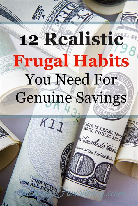 12 Realistic Frugal Habits Its My Favorite Day Frugal Habits