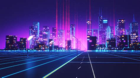 Vaporwave Wallpapers 7 Synthwave Background City 1438x806