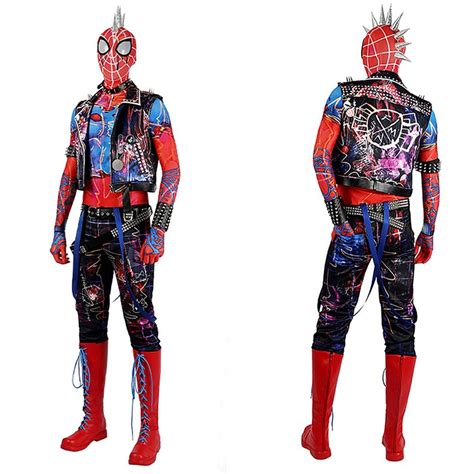 spider man cosplay costume spider punk of hobart brown cosplay costume etsy