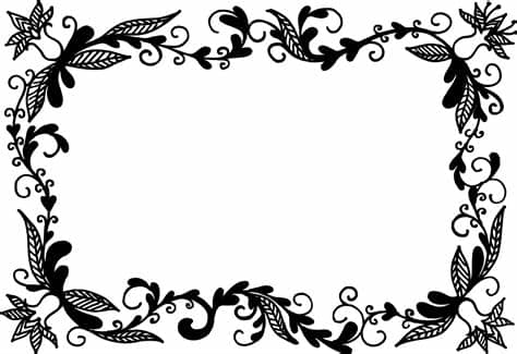 9 Rectangle Flower Frame Vector (PNG Transparent, SVG) Vol ...
