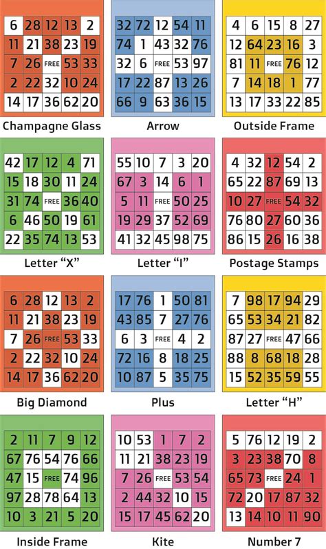 10 Best Printable Bingo Game Patterns Artofit