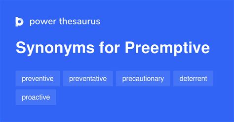 Preemptive Synonyms 195 Words And Phrases For Preemptive