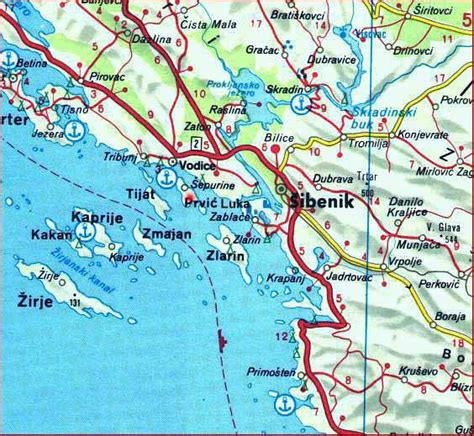 Karta Zadarske Rivijere Karta