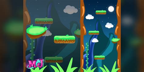Free Vertical 2d Game Backgrounds By Marwamj