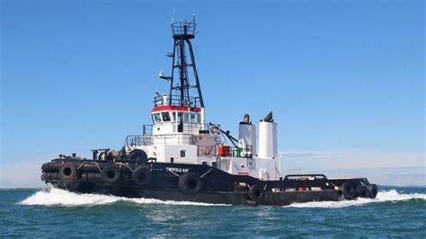 The Twofold Bay Tug Hits The Water Pacific Tug Group Maritime
