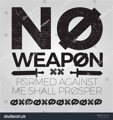 4 No Weapon Formed Against Me Immagini Foto Stock E Grafica