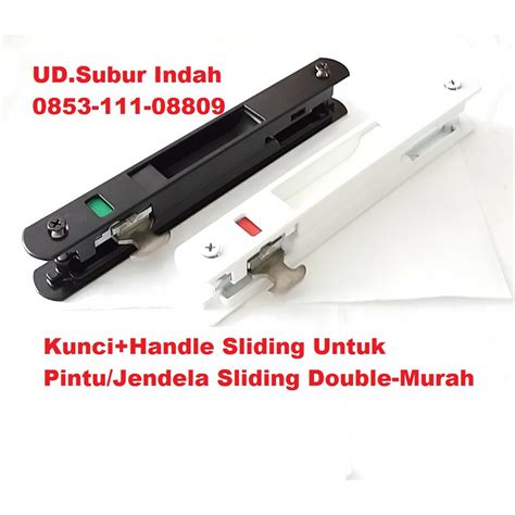 Harga grendel kait siku pintu geser sliding kait kunci siku kait barang unik. Kunci+Handle Sliding Untuk Pintu/Jendela Sliding Double ...