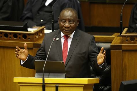 The seriousness of the unfortunately for cyril ramaphosa, this genie has been uncorked and putting it back will be. Dream Sona speech shouldn't be taken out of Africa for ...