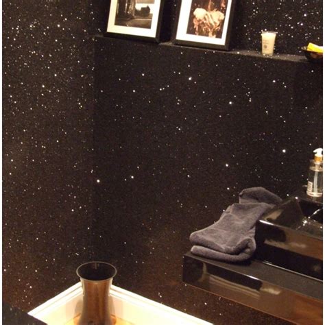 Black glitter wall in my Paris themed bedroom......someday | Home Decor