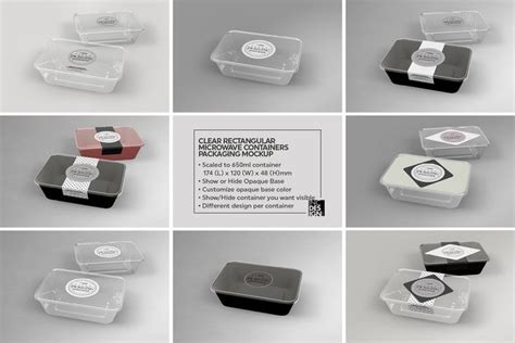 Download Microwave Containers PackagingMockup | Packaging mockup ...