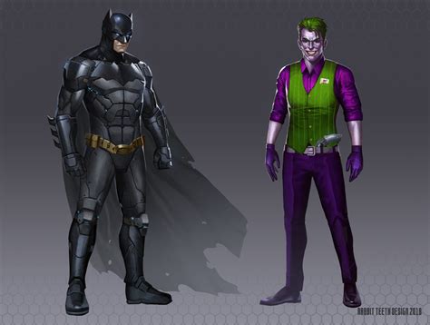 Artstation Dark Knight And Joker Character Design Trinnawat Dumnoensilapa