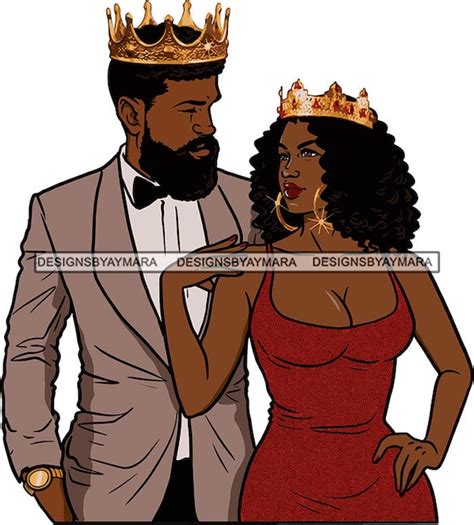 Home And Living Black Couple Man Woman Black Love Queen And King