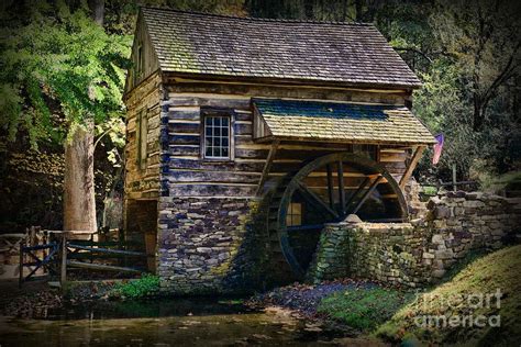 Colonial Grist Mill Photograph By Paul Ward Fine Art America