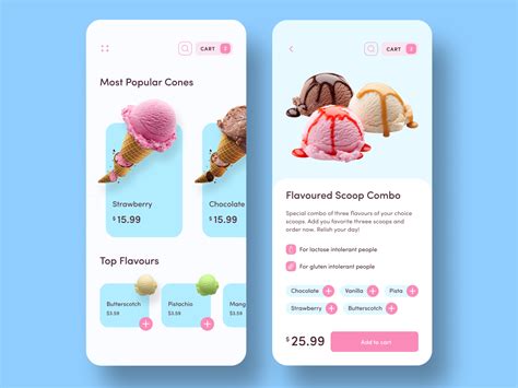 Ice Cream App Uplabs