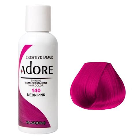 Adore Semi Permanent Hair Colour Neon Pink Hairdressers Hardware