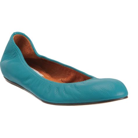 Chloe Turquoise Ballet Flats