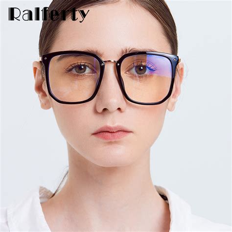 Upgrade Your Eyewear Game With The Ralferty Womens Eyeglasses Oversize Big Square W9097 1