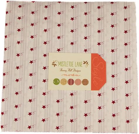 Mistletoe Lane Layer Cake 42 10 Fabric Squares By Bunny Hill Designs