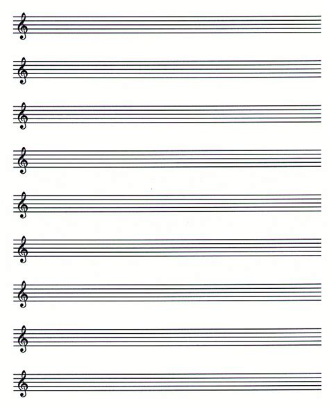 Music Manuscript Paper Free Printable Get What You Need For Free