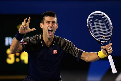Djokovic drills a backhand down the line which is too much for his opponent. TopSpin: Novak Djokovic The Australian Open 2013 Men's ...