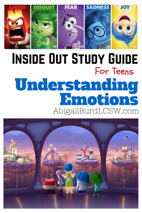 An Inside Out Disneypixar Study Guide Understanding Emotions