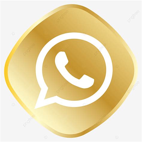 Golden Whatsapp Icon Royal Dourado Conjunto De ícones Png E Vetor Para