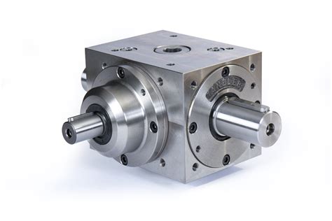 Spiral Bevel Gearbox With Reinforced Shaft — Tandler Precision