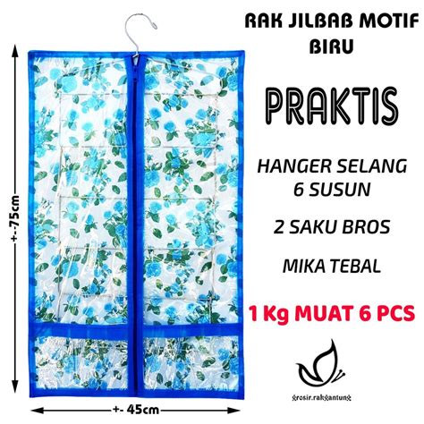 Hanger Jilbab Lapis Selang Rak Gantung Organizer Jilbab Hanger 5 Sap