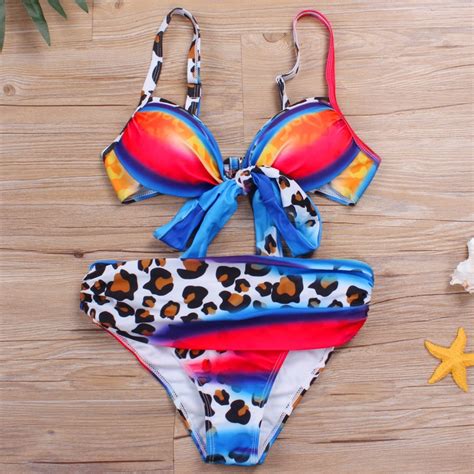 Buy Fabo Push Up Swimwear Padded Underwire Sexy Swimsuit Womens Bikinis Set