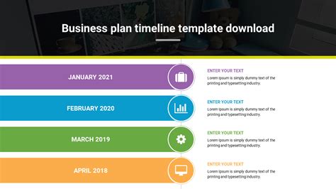 Business Plan Timeline Template Download Four Node