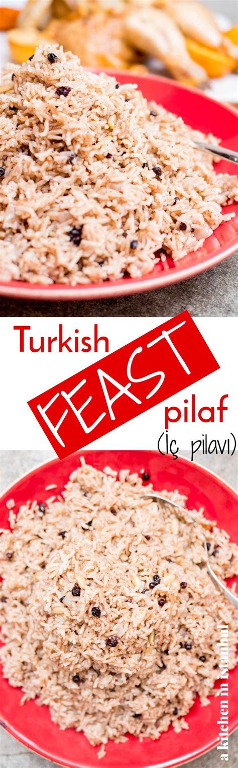 Turkish feast pilaf İç pilavı recipe A kitchen in Istanbul in