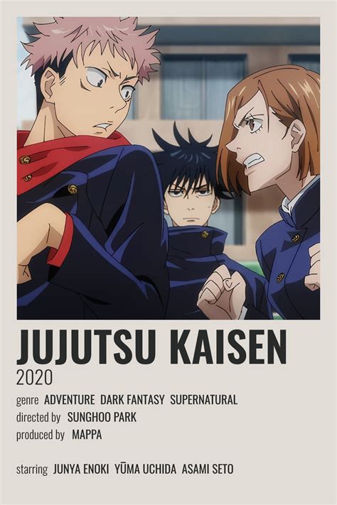 Jujutsu Kaisen Poster Anime Para Ver Poster Anime Peliculas