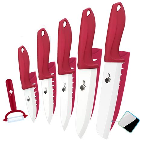 Ceramic Knife Set Of Kitchen White Ceramic Blade All In