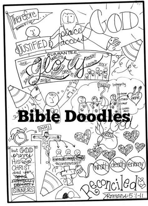 Bible Doodle Study Packet For Romans 5 6 Etsy
