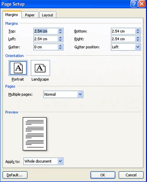 Mengatur Ukuran Kertas Page Setup Pada Ms Office Word Tips